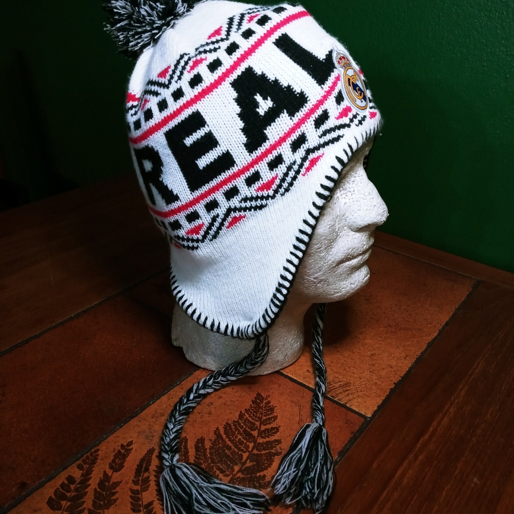 Real Madrid Ski Hat w/ Tassels